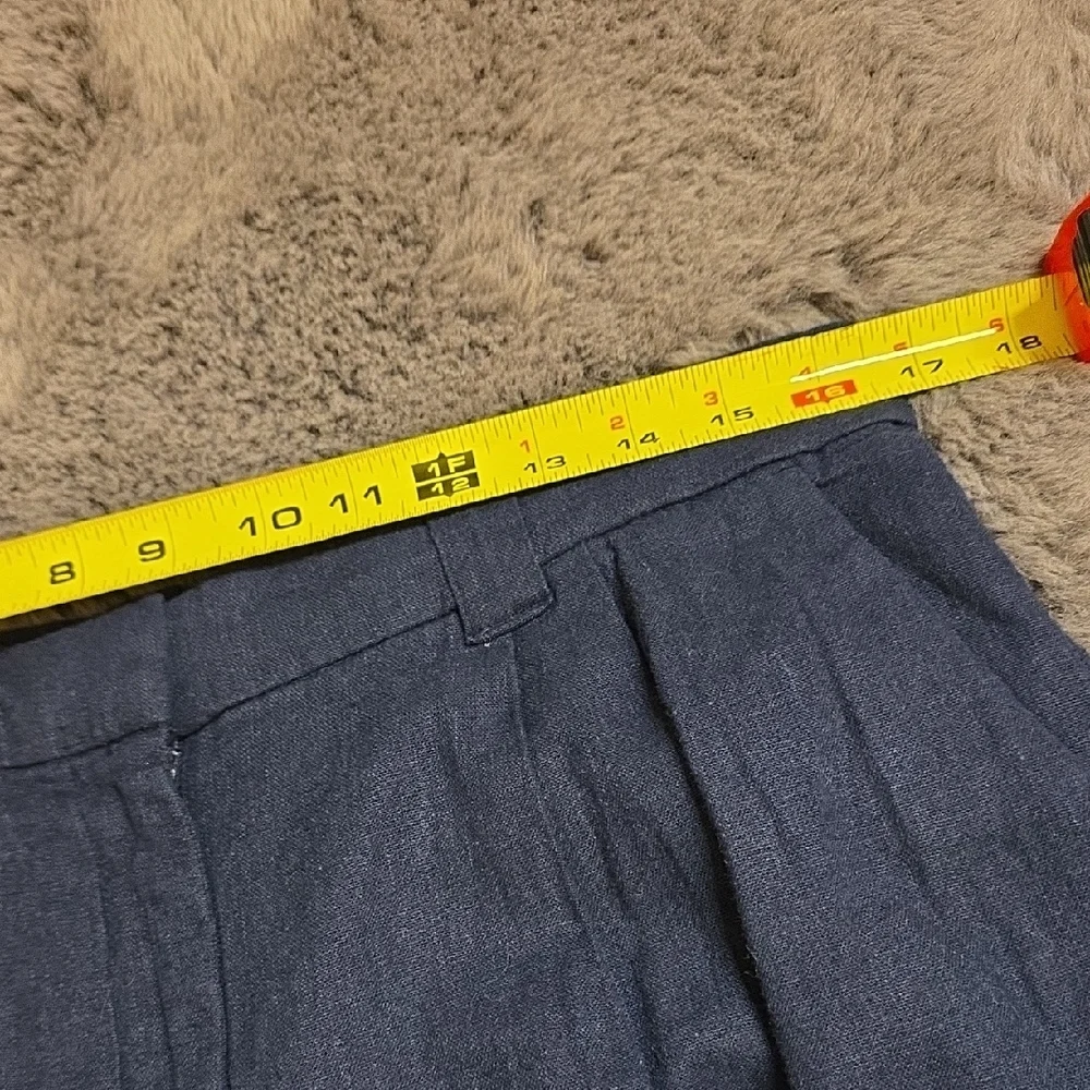 Abercrombie & Fitch Navy Cargo comfort Band Wide Leg Pants Medium Regular